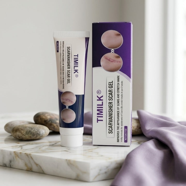 SKINIX Timilk Regenscar Scar Gel on marble surface